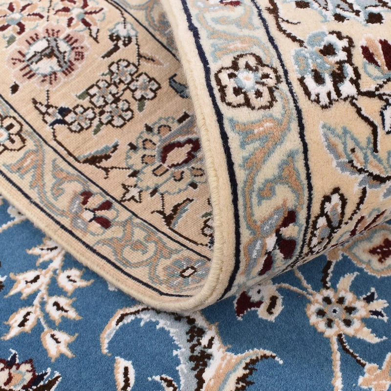Nain - 9La Teppich 149x201cm - Perserteppich - hellblau