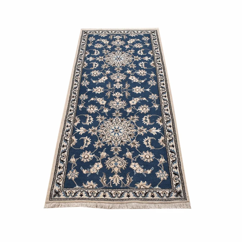 Läufer Perser - Nain - 77 x 195 cm - seeblau