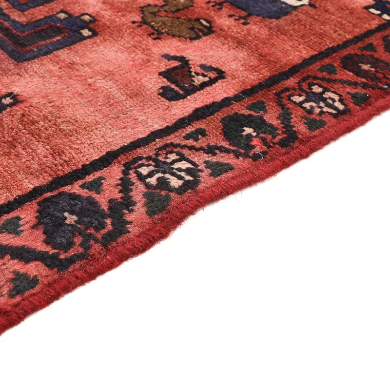 Hamadan Teppich 77x127cm - Perserteppich - hellrot