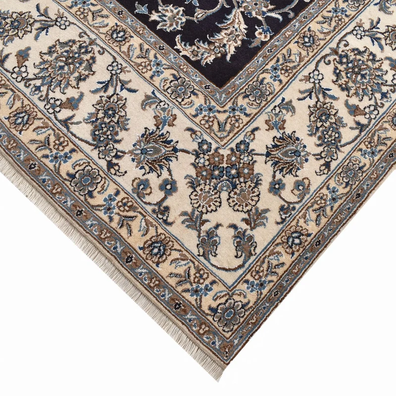 Perserteppich - Nain quadratisch - 281 x 293 cm - dunkelblau