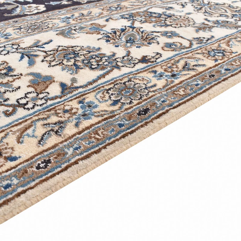 Perserteppich - Nain quadratisch - 281 x 293 cm - dunkelblau