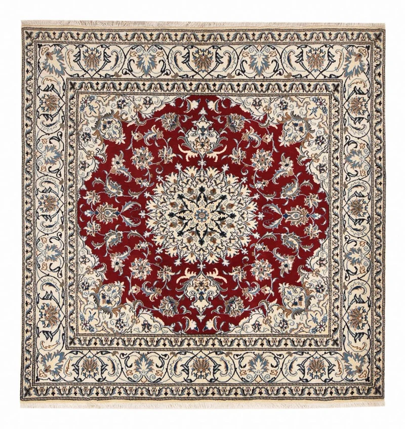 Nain - 12La Teppich 195x197cm - Perserteppich - rot