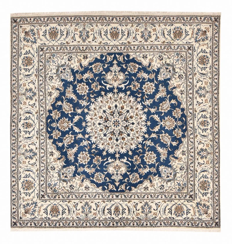 Nain - 12La Teppich 195x202cm - Perserteppich - blau