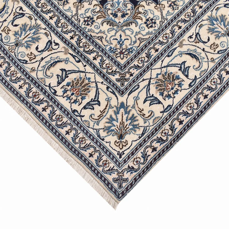 Perserteppich - Nain quadratisch - 195 x 198 cm - dunkelblau