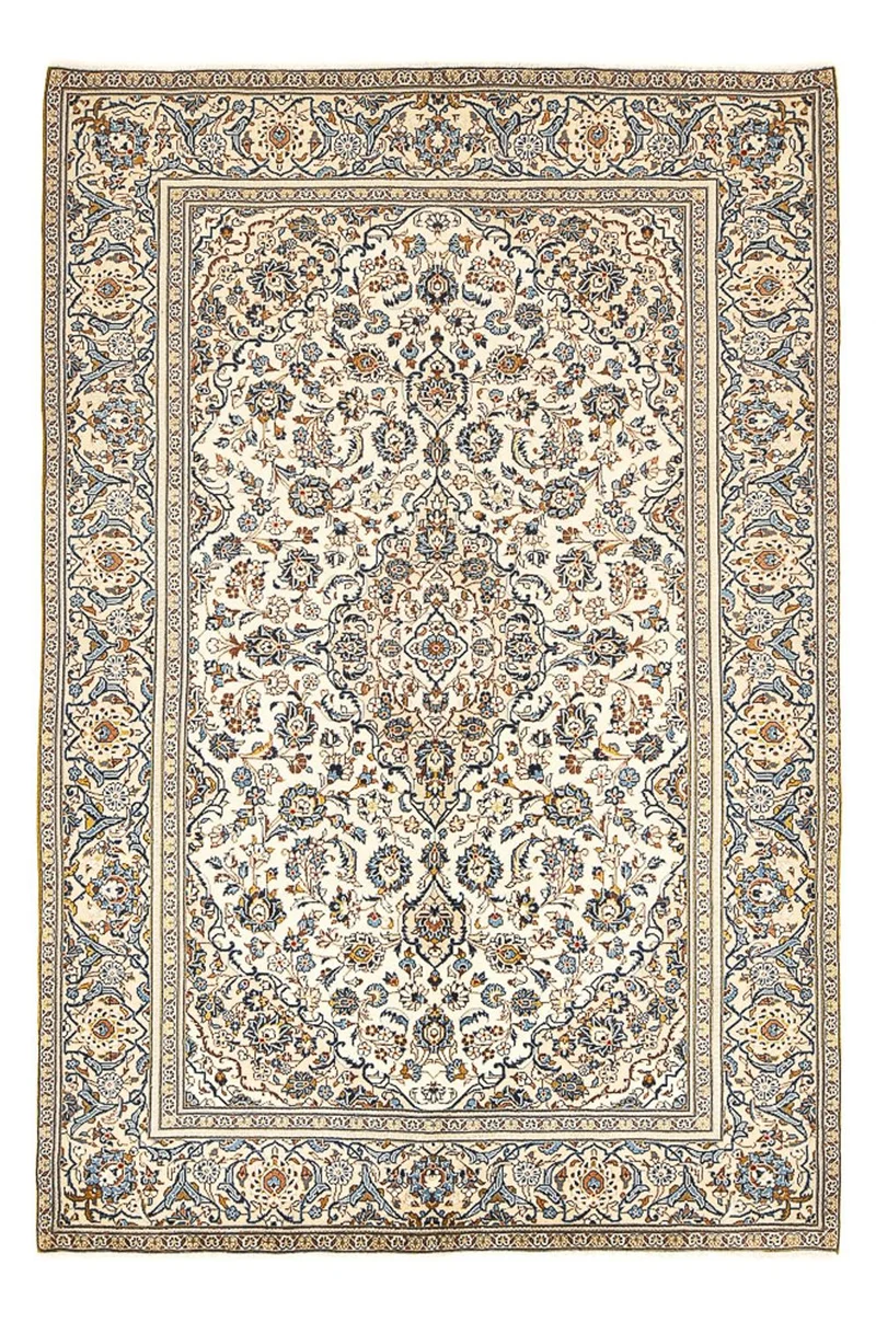 Keshan Teppich 196x294cm - Perserteppich - sand