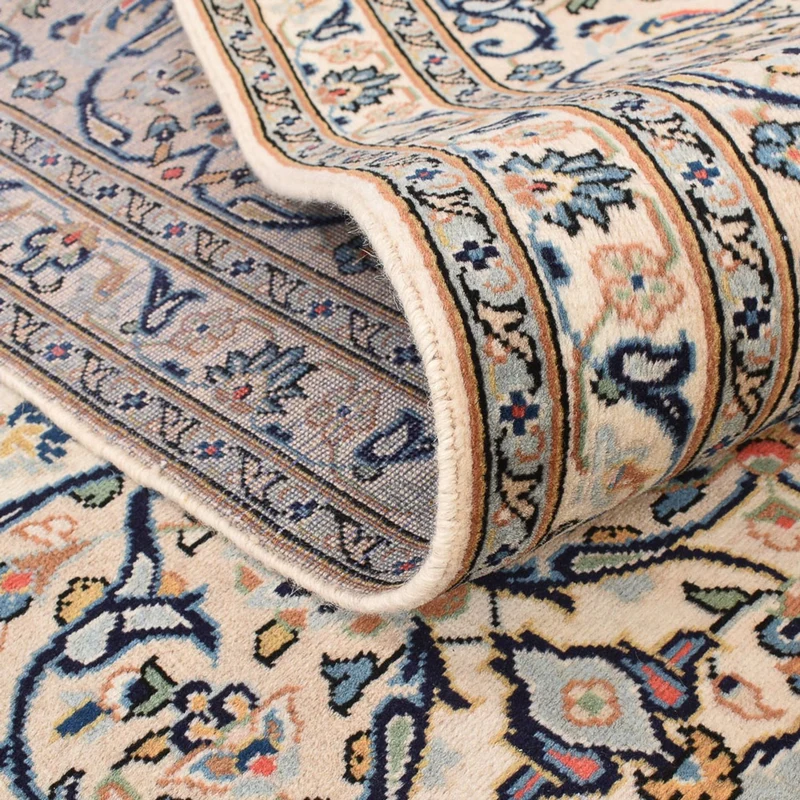Perserteppich - Keshan - 249 x 361 cm - dunkelbeige
