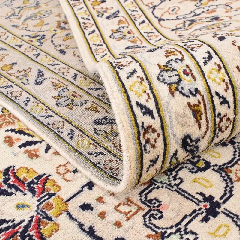 Perserteppich - Keshan - 245 x 342 cm - hellbeige