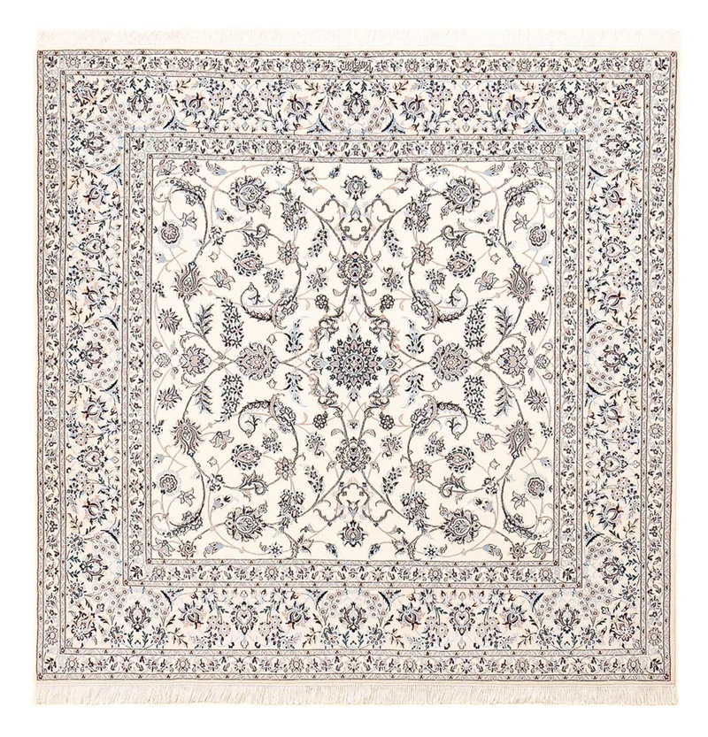 Nain - 6La Teppich 207x204cm - Perserteppich - hellgrau