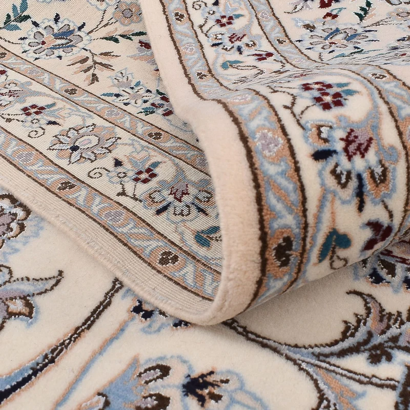 Nain - 6La Teppich 207x204cm - Perserteppich - hellgrau