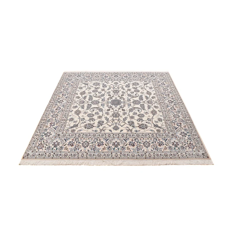 Nain - 6La Teppich 207x204cm - Perserteppich - hellgrau