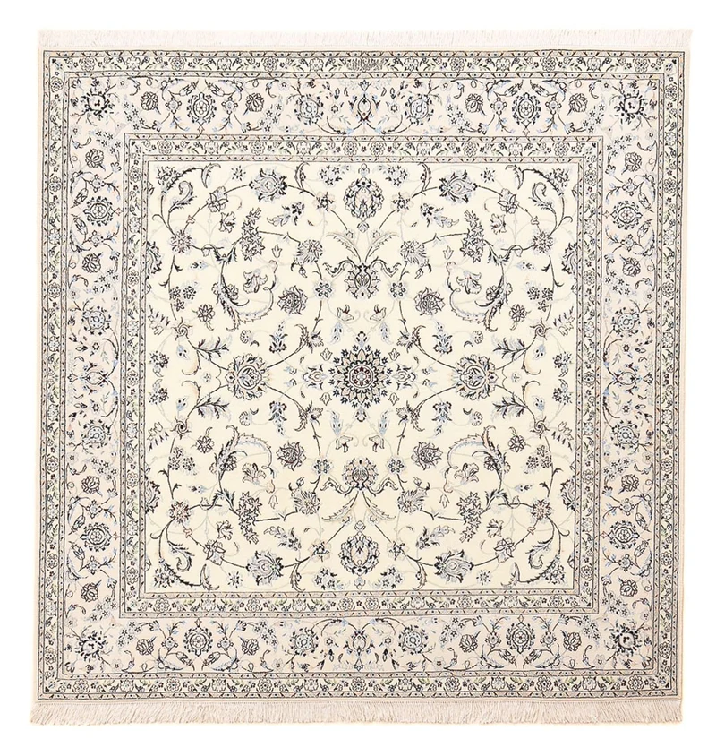 Nain - 6La Teppich 206x205cm - Perserteppich - hellgrau