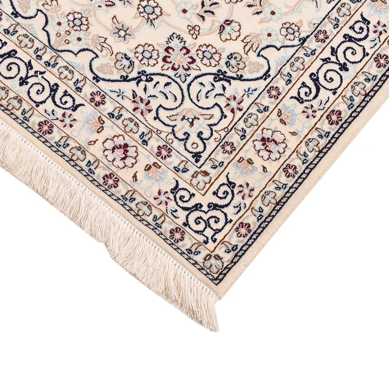 Perserteppich - Nain - Royal - 81 x 105 cm - hellgrau