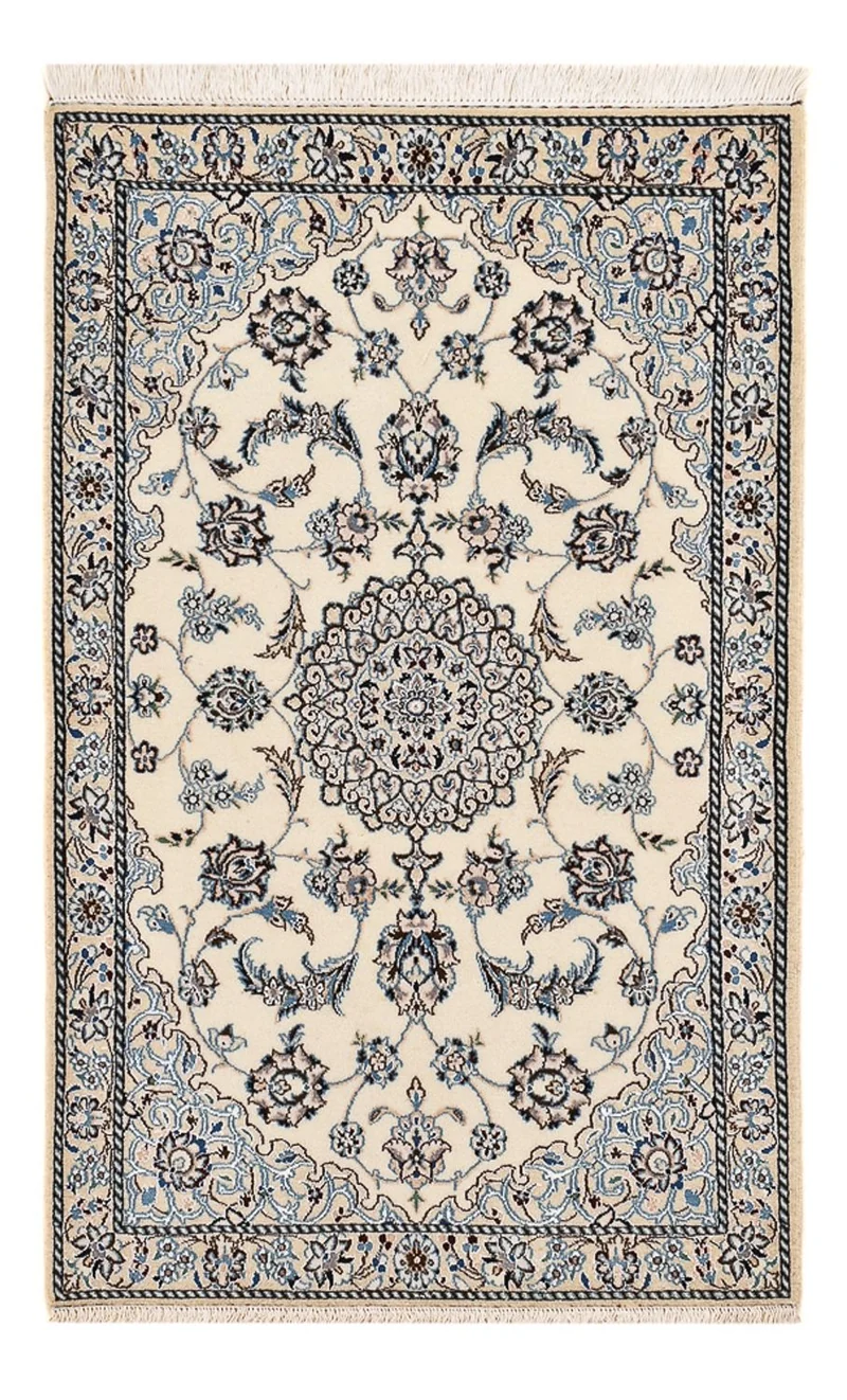 Nain - 9La Teppich 69x109cm - Perserteppich - hellgrau
