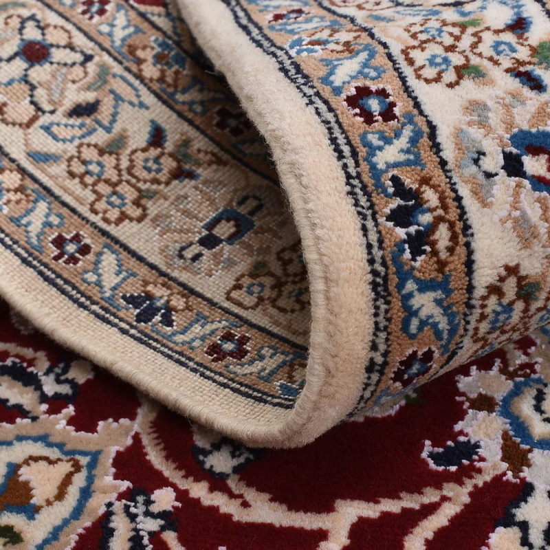 Perserteppich - Nain - Royal - 63 x 94 cm - dunkelrot