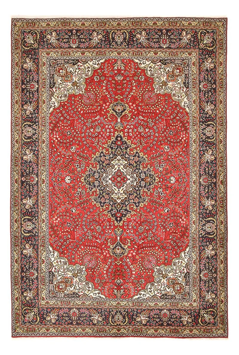 Täbriz Teppich 195x297cm - Perserteppich - rot