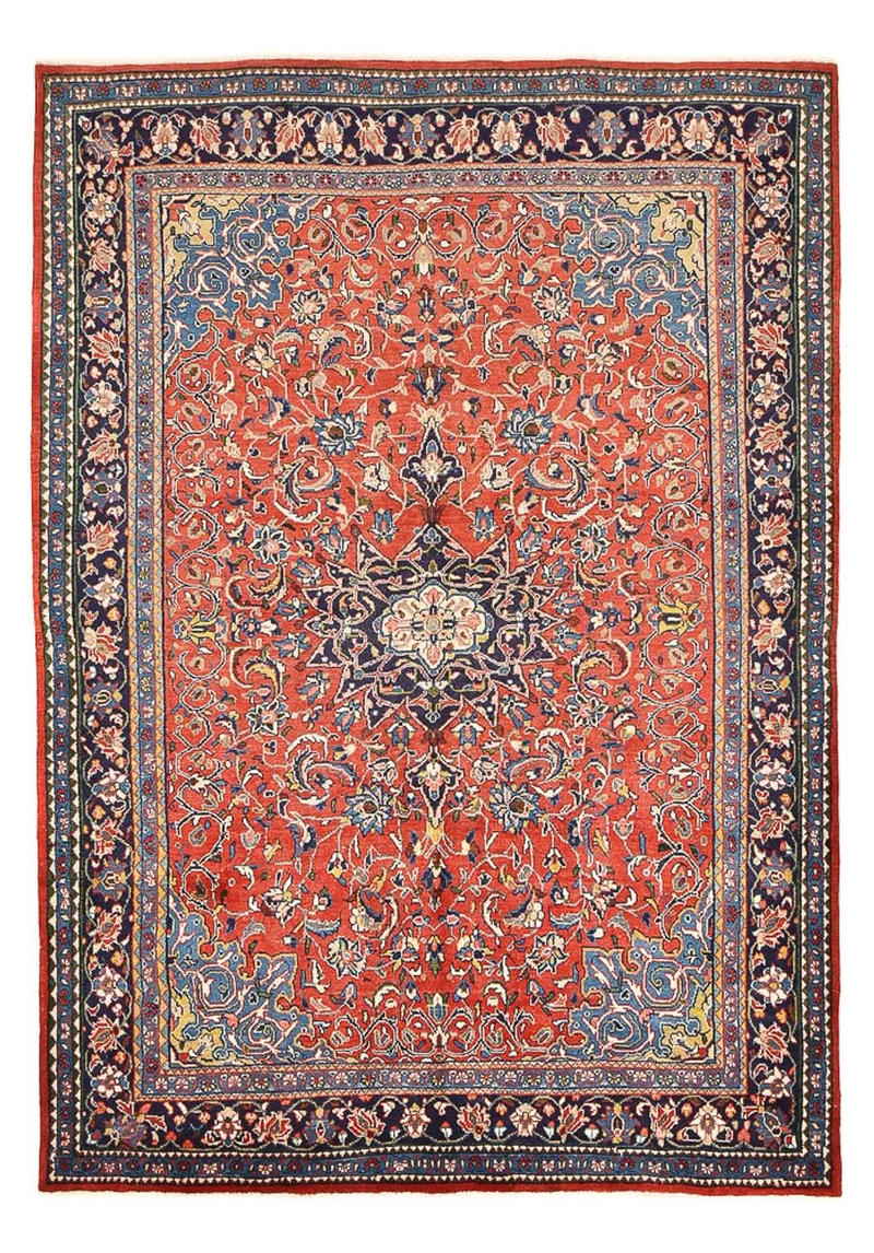 Mahal Teppich 215x307cm - Perserteppich - hellrot