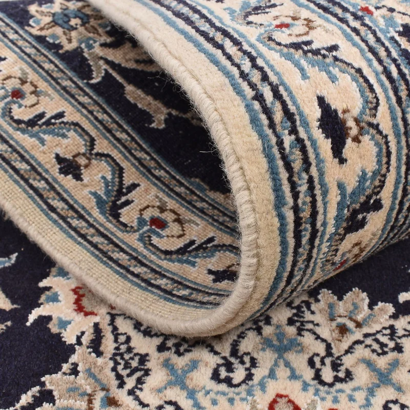 Nain - 12La Teppich 77x206cm - Perserteppich - dunkelblau