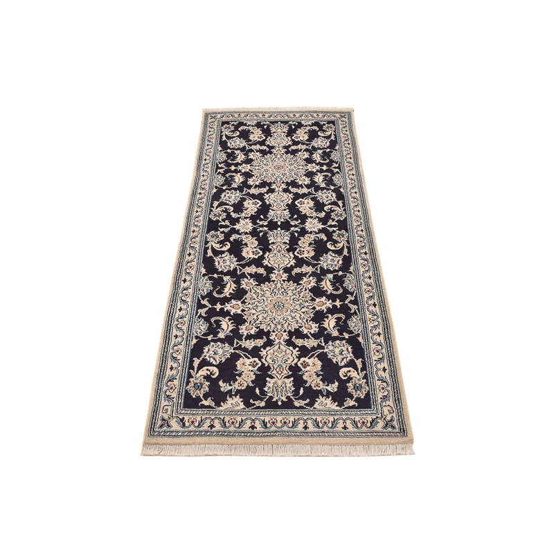 Nain - 12La Teppich 77x206cm - Perserteppich - dunkelblau