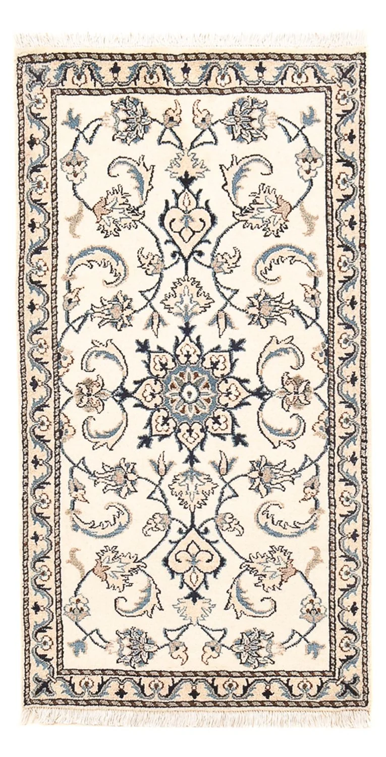 Nain - 12La Teppich 68x139cm - Perserteppich - hellgrau
