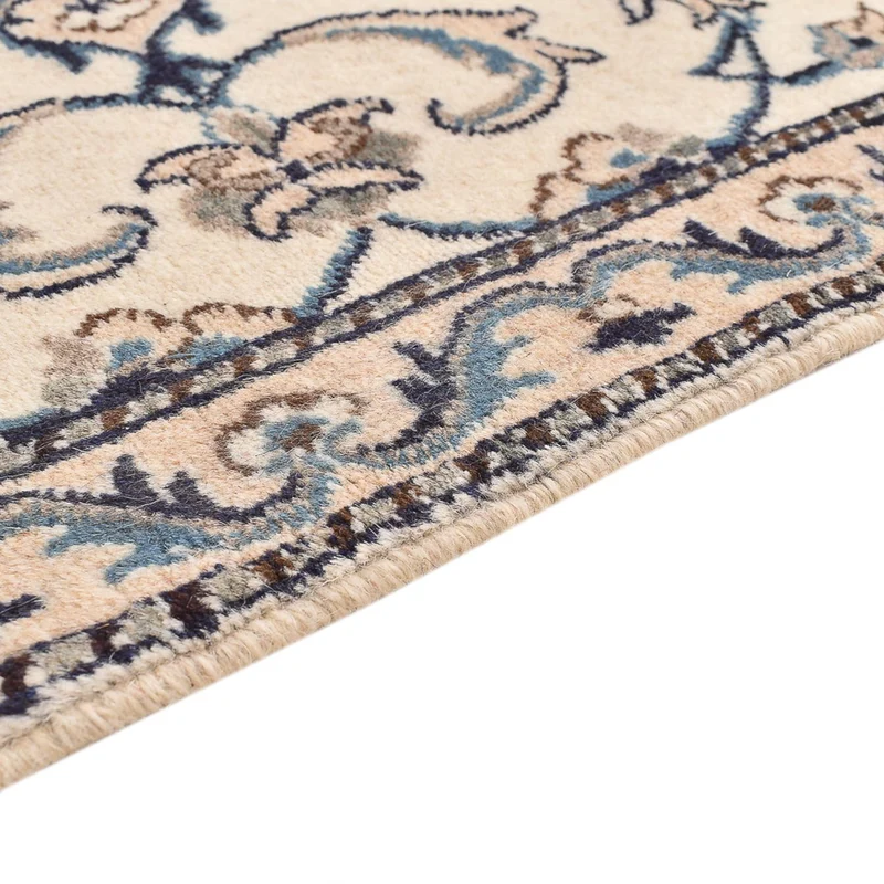 Nain - 12La Teppich 68x139cm - Perserteppich - hellgrau