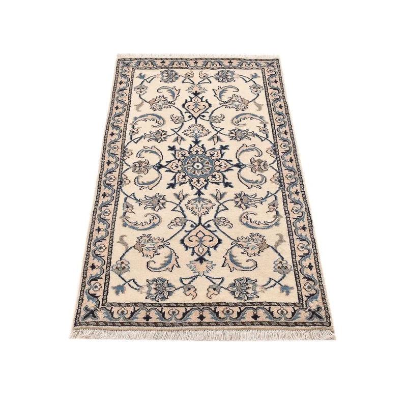 Nain - 12La Teppich 68x139cm - Perserteppich - hellgrau
