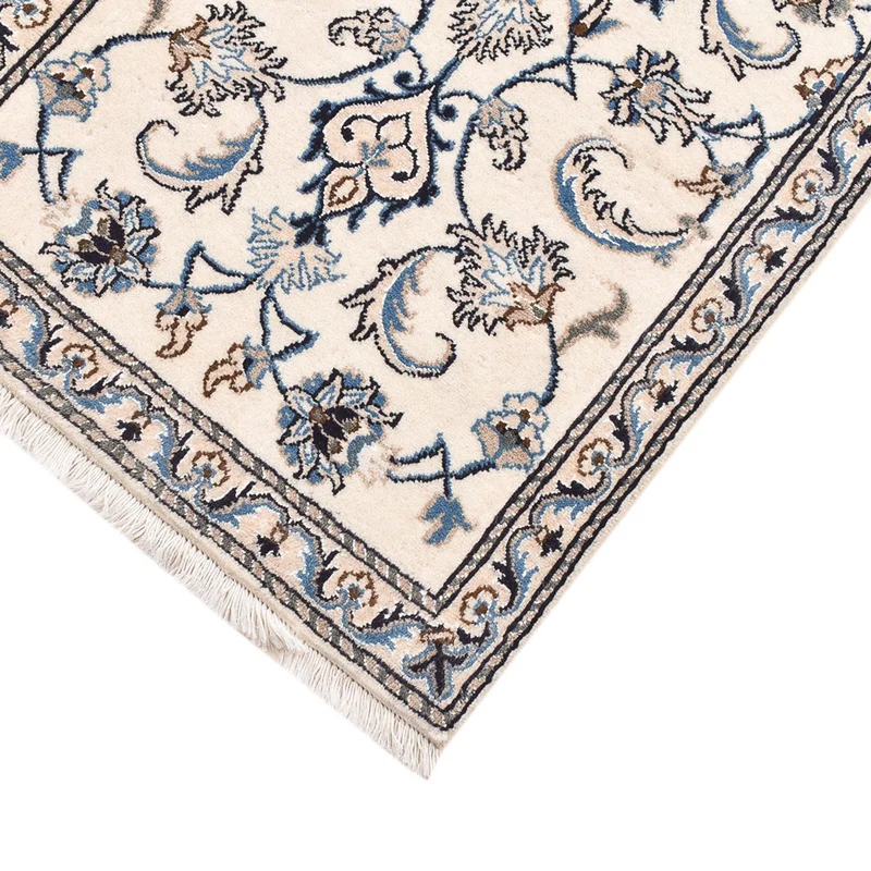 Nain - 12La Teppich 69x141cm - Perserteppich - hellgrau