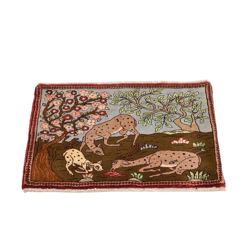 Perserteppich - Nomadic - 45 x 67 cm - mehrfarbig