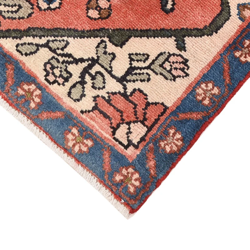Hamadan Teppich 67x92cm - Perserteppich - hellrot