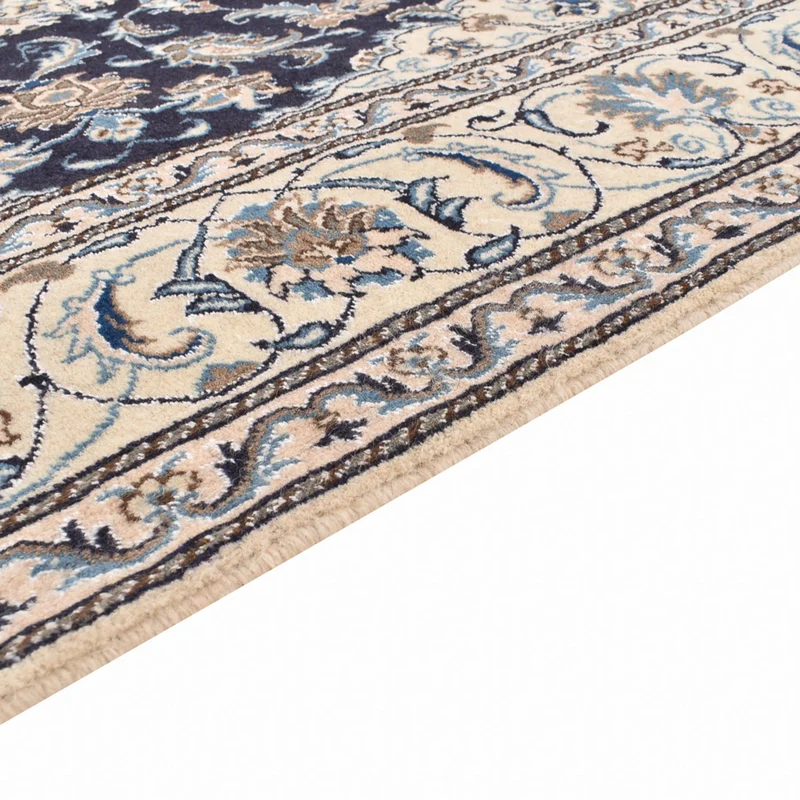 Perserteppich - Nain quadratisch - 193 x 195 cm - dunkelblau