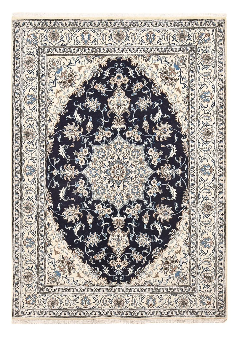 Nain - 12La Teppich 165x236cm - Perserteppich - dunkelblau
