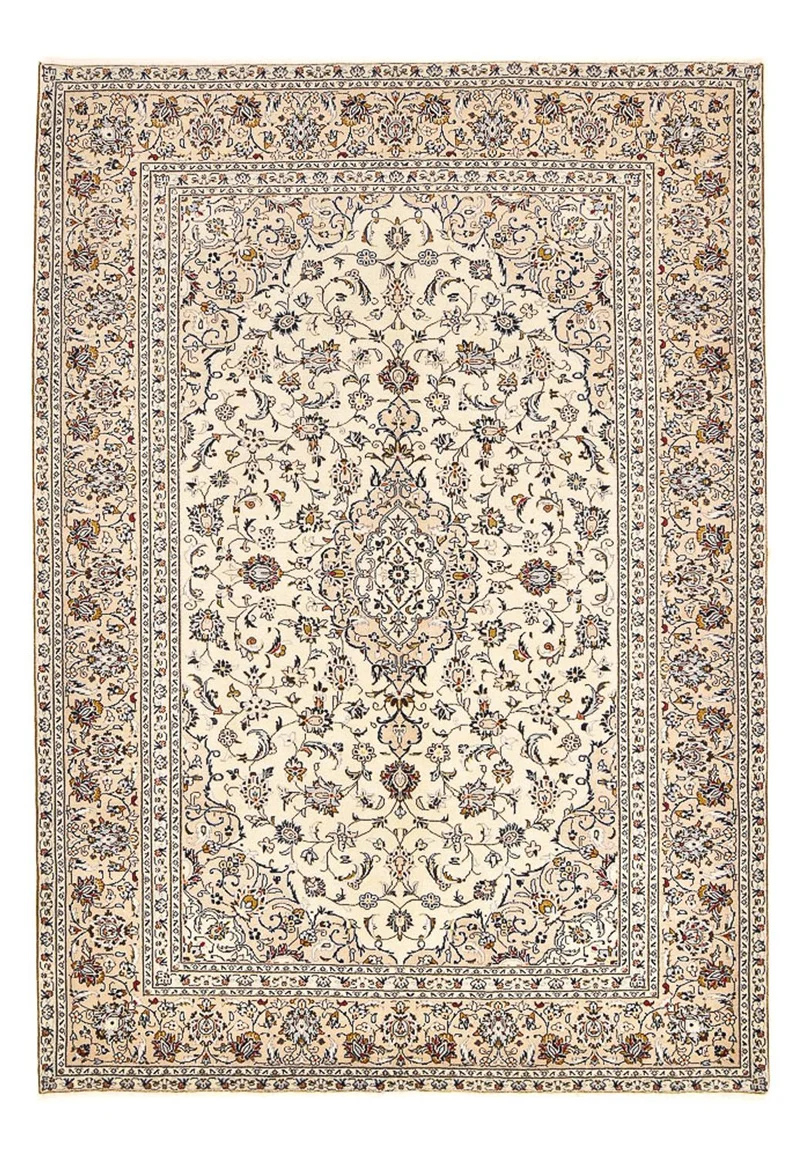 Keshan Teppich 215x310cm - Perserteppich - hellbeige