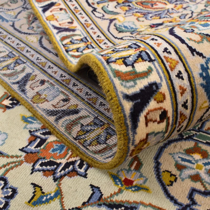 Perserteppich - Keshan - 249 x 350 cm - dunkelbeige