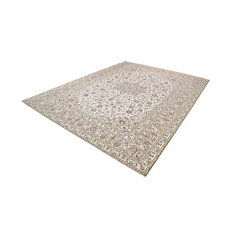 Perserteppich - Keshan - 293 x 397 cm - hellbeige