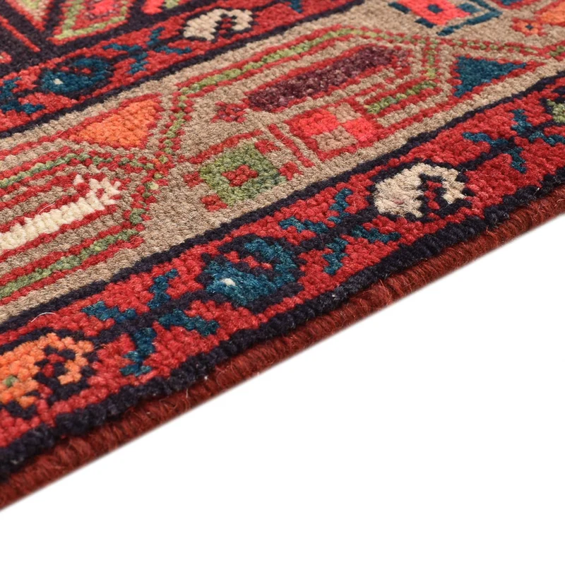 Hamadan Teppich 87x271cm - Perserteppich - hellrot
