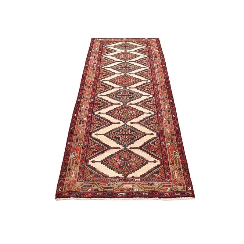 Hamadan Teppich 87x271cm - Perserteppich - hellrot