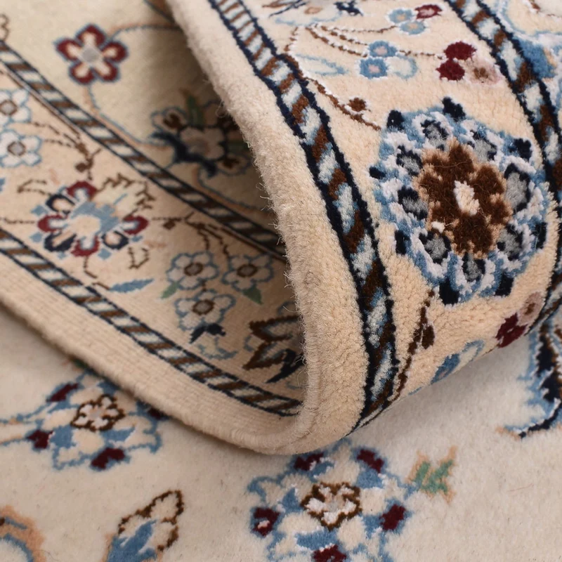 Perserteppich - Nain - Royal - 71 x 108 cm - hellgrau