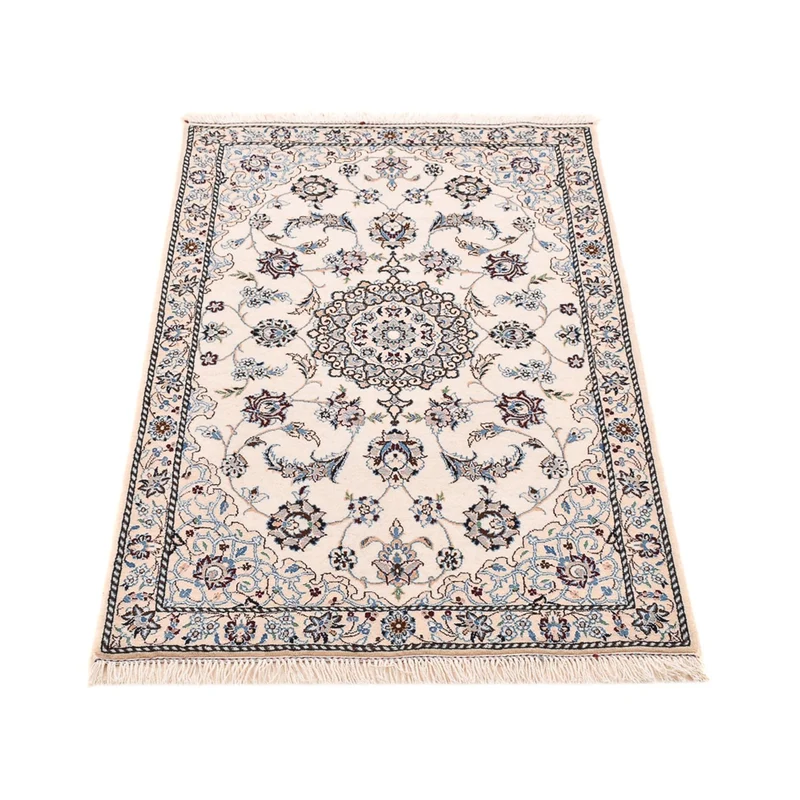 Perserteppich - Nain - Royal - 71 x 108 cm - hellgrau