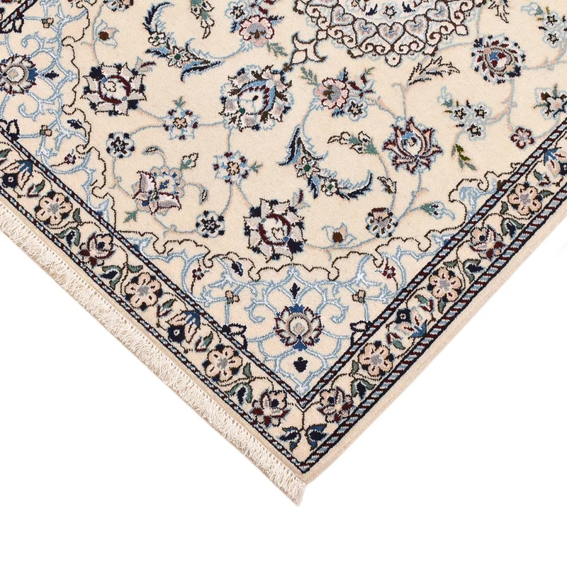 Perserteppich - Nain - Royal - 64 x 96 cm - hellgrau