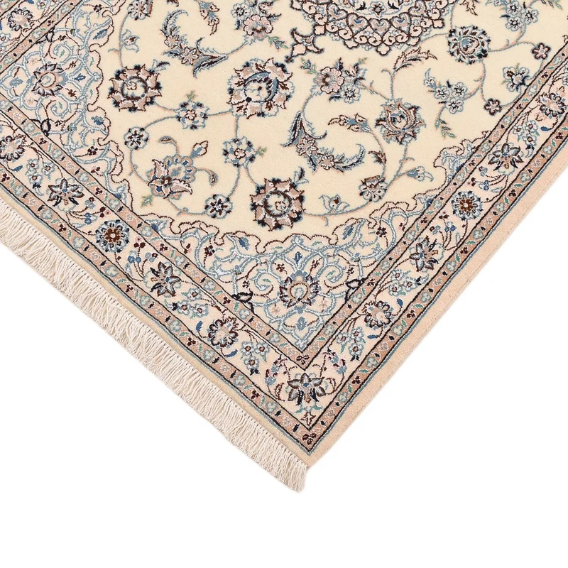 Nain - 9La Teppich 74x113cm - Perserteppich - hellgrau