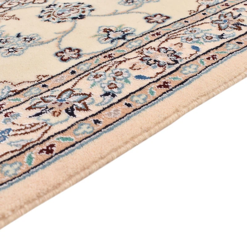 Nain - 9La Teppich 74x113cm - Perserteppich - hellgrau