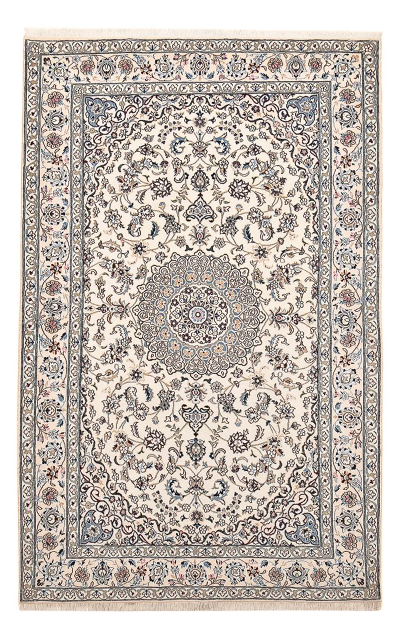 Nain - 9La Teppich 155x250cm - Perserteppich - hellgrau