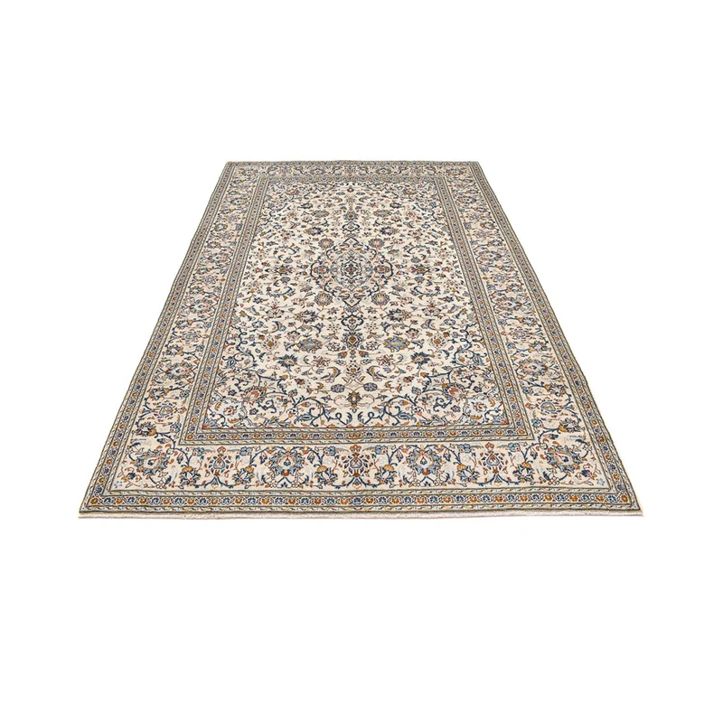 Keshan Teppich 203x299cm - Perserteppich - dunkelbeige