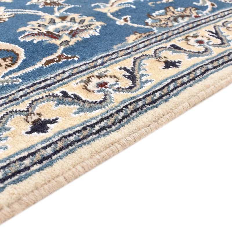 Läufer Perser - Nain - 80 x 298 cm - seeblau