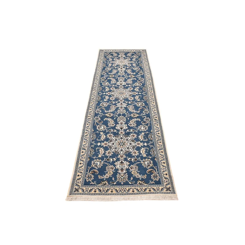 Läufer Perser - Nain - 80 x 298 cm - seeblau