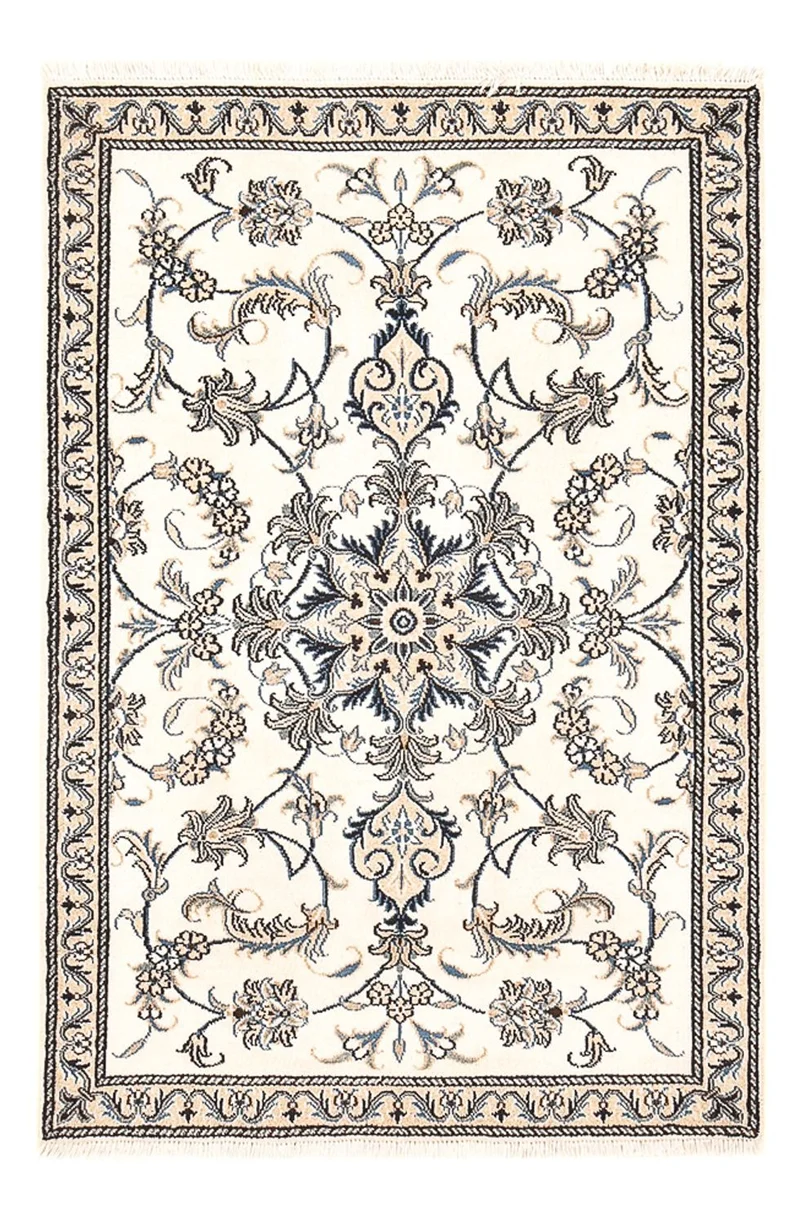 Nain - 12La Teppich 88x137cm - Perserteppich - hellbeige