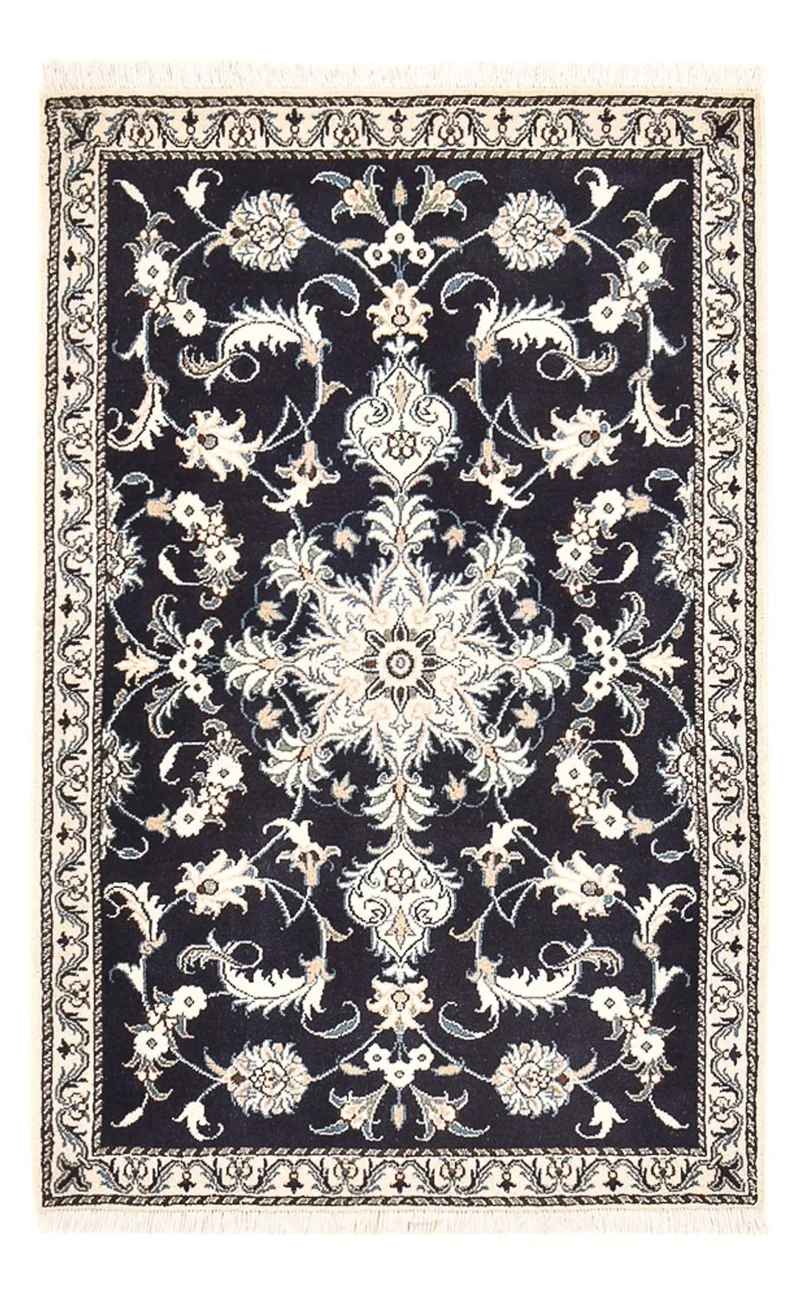 Nain - 12La Teppich 87x137cm - Perserteppich - dunkelblau