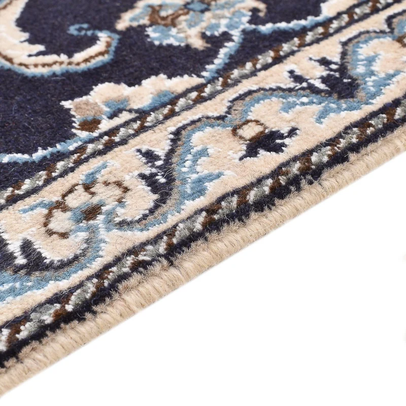 Nain - 12La Teppich 68x139cm - Perserteppich - dunkelblau