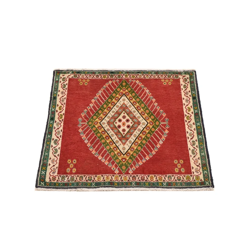 Perserteppich - Nomadic quadratisch - 65 x 65 cm - rot