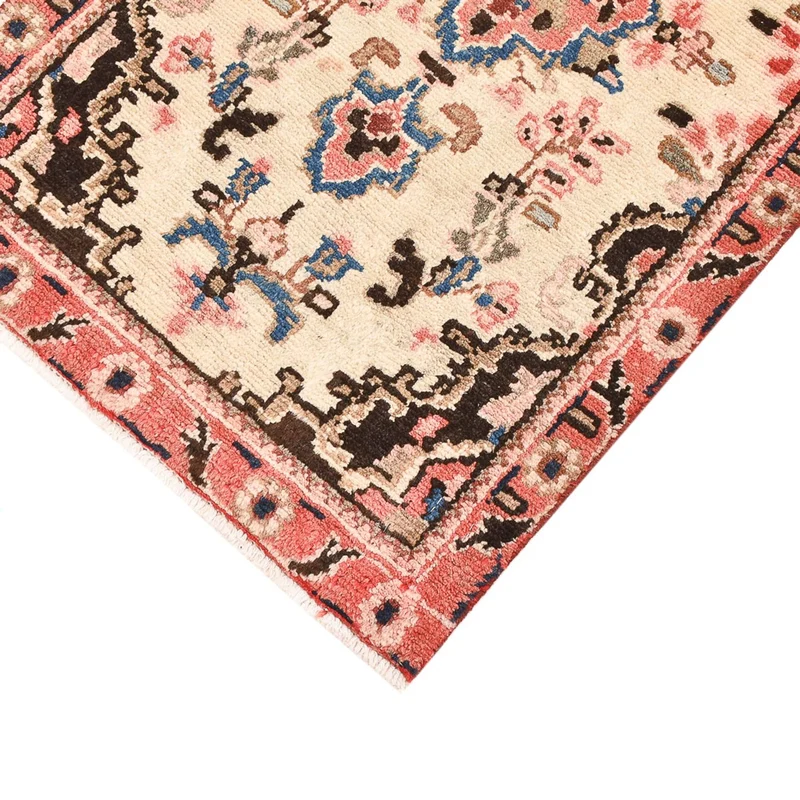 Hamadan Teppich 56x101cm - Perserteppich - hellbeige