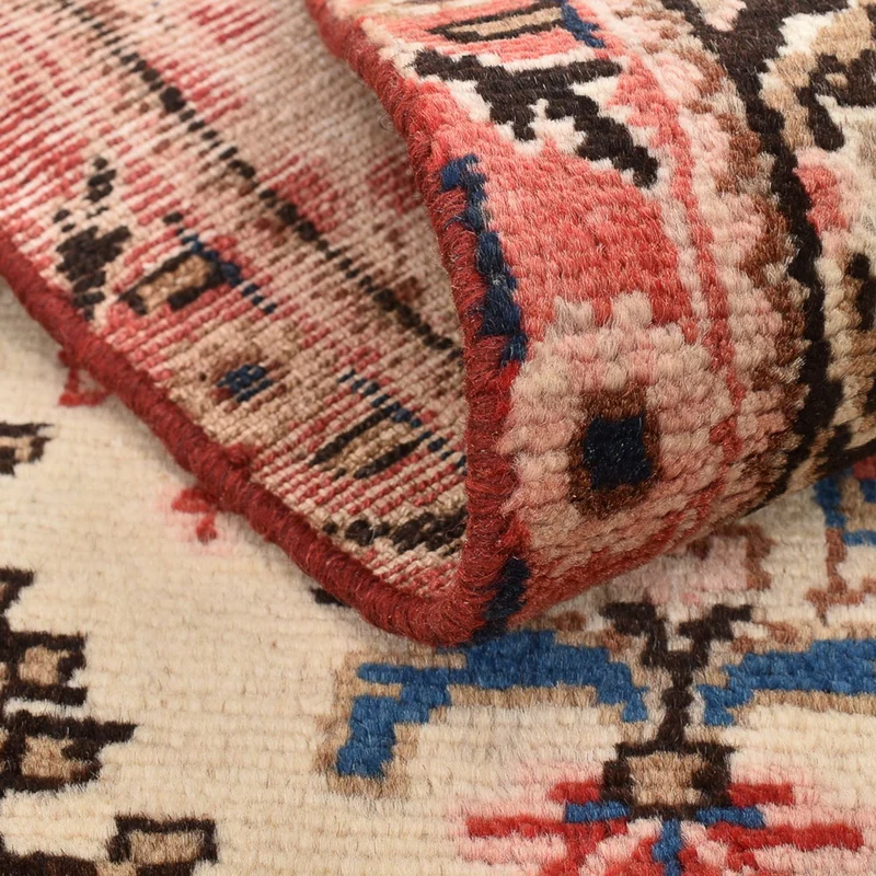 Hamadan Teppich 56x101cm - Perserteppich - hellbeige